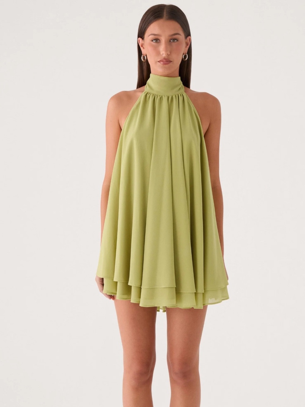 Peppermayo Lime Halter Mini Dress - Picture 2 of 8